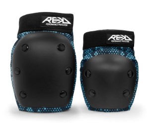 Ochraniacze REKD Youth Heavy Duty Double Pad Black/blue