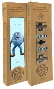 Deskorolka do samodzielnego skręcenia PUSH - Denim Dan InComplete 8" - light blue