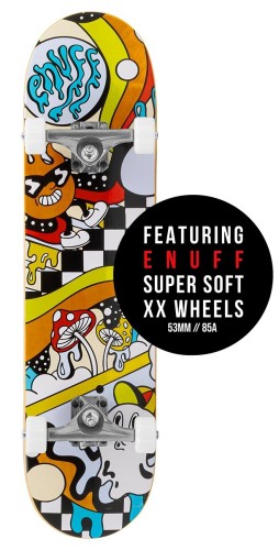 ENU4100 ENU4150 Enuff Meltworld Complete Skateboard Confused Graphic Main with Badge.jpg