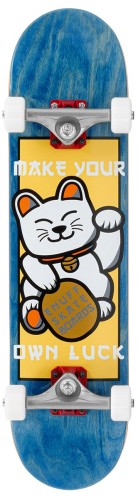 ENU4050 Lucky Cat Mini Complete Skateboard Blue Graphic Main.jpg
