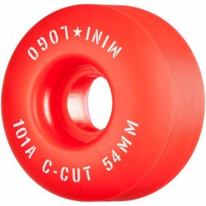 Kółka Mini Logo WHL C-CUT "2" 53 mm X 101A red komplet